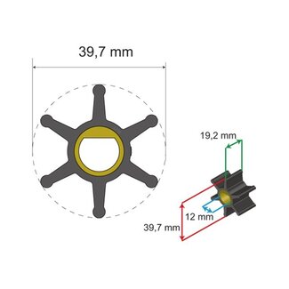 Albin pump marine Premium Impeller kit nr. 06-01-004