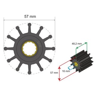 Albin pump marine Premium Impeller kit nr. 06-01-014