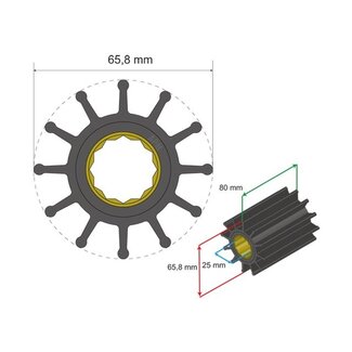 Albin pump marine Premium Impeller kit nr. 06-01-020