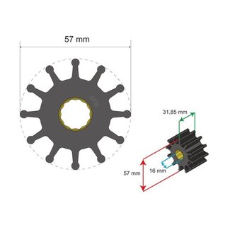 Albin pump marine Premium Impeller kit nr. 06-01-037