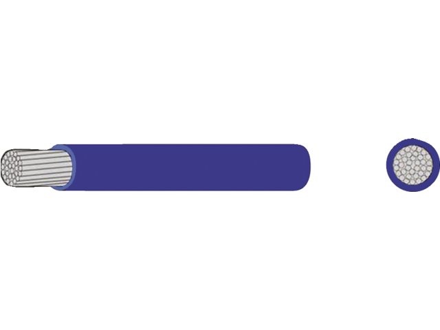 Oceanflex Dunwandige vertinde montage kabel blauw (per 30m)