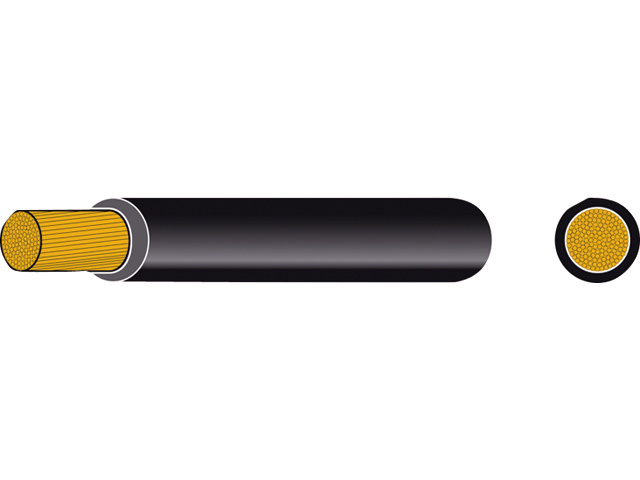 Accukabel dubbel 6mm2 (flexibel) rood/zwart per meter