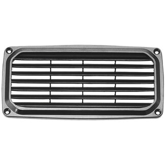 Talamex ABS ventilatie rooster zwart 201x101mm