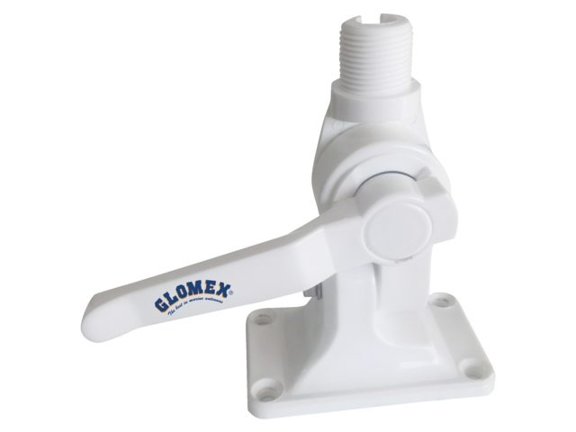 Glomex Antenne voet wit met hendel RA115
