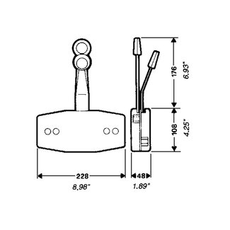 Ultraflex B47 bedieningsunit grijs