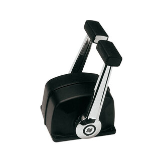 Ultraflex B74 bedieninsunit dubbel zwart/verchroomd