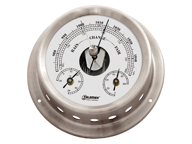 Talamex Baro/thermo/hygrometer rvs 125/100mm
