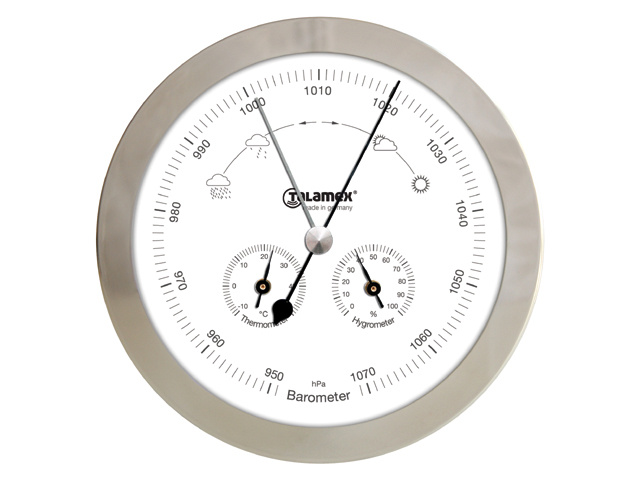 Talamex Baro/thermo/hygrometer rvs 160mm