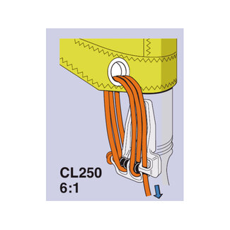 Clamcleat CL250 Aluminium 3-5mm