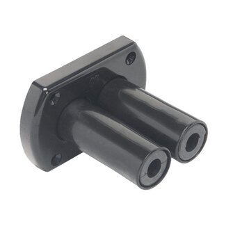 Ultraflex Dekdoorvoer dubbel R8B zwart