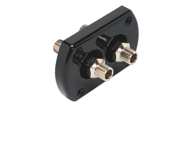 Ultraflex Dekdoorvoer dubbel R9B met fittingen zwart