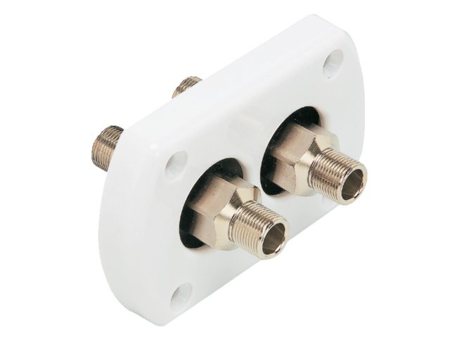 Ultraflex Dekdoorvoer dubbel R9W met fittingen wit