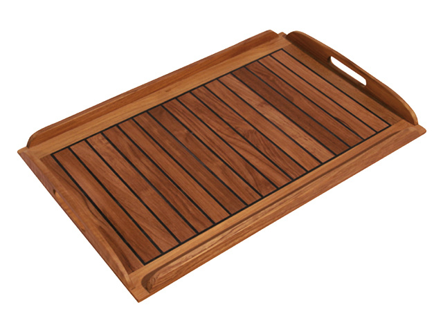 Eude Dienblad teak caulked 58x38cm