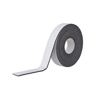 PSP Dubbelzijdig klevend vinyl foam tape zwart 25x3mm 3m