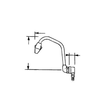 Whale FT1276 Uitloop wegklapbaar + kraan