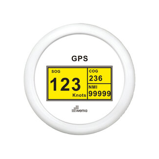 Wema GPS speedometer digitaal wit