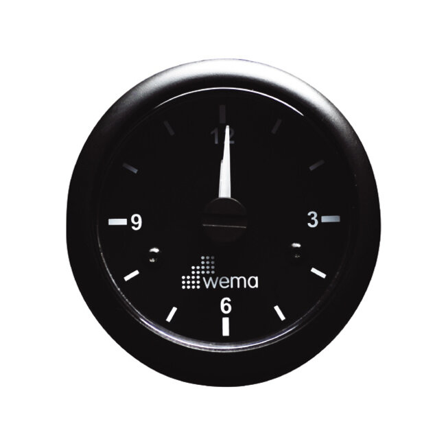 Wema Klok zwart