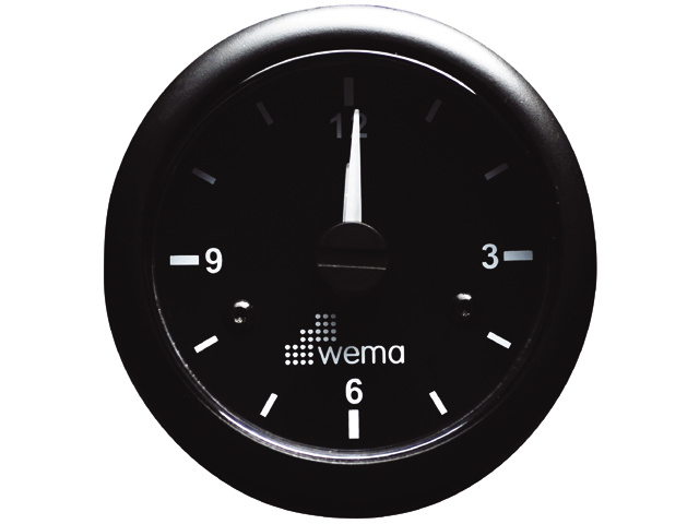 Wema Klok zwart