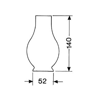 DHR Lampeglas 1 ligne 140mm