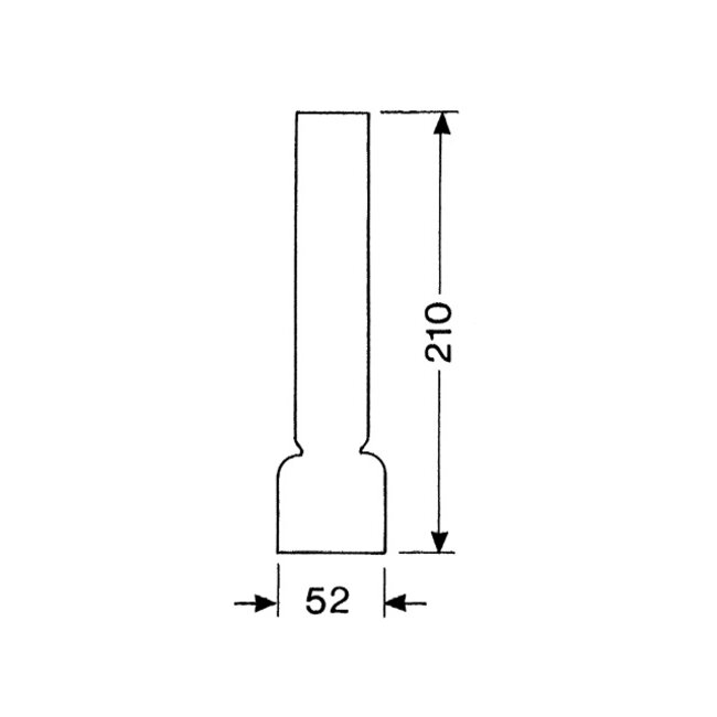 DHR Lampeglas 14 ligne 210mm