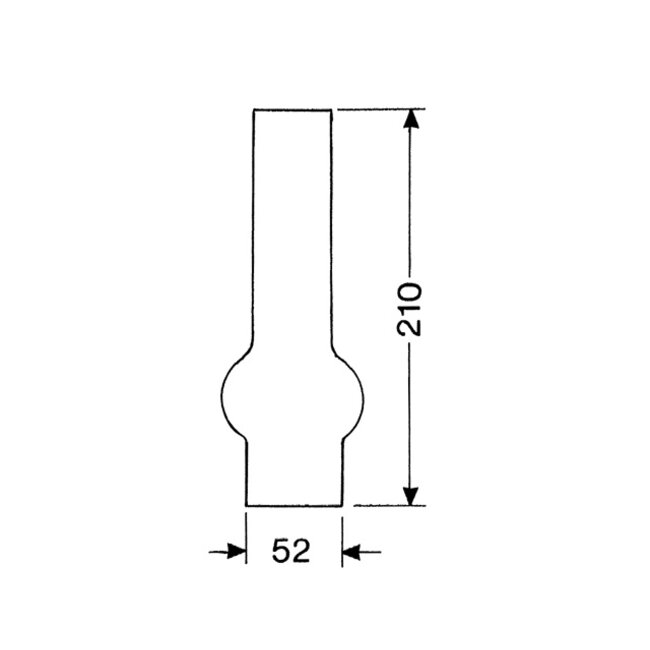 DHR Lampeglas 15 ligne 210mm
