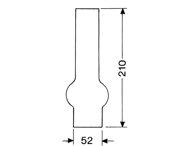 DHR Lampeglas 15 ligne 210mm