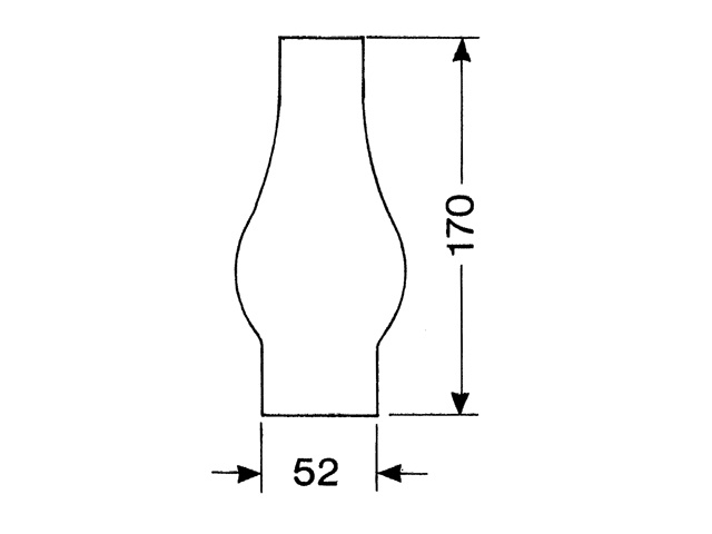 DHR Lampeglas 2 ligne 170mm