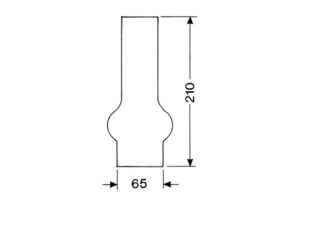DHR Lantaarnglas 20 ligne 21cm