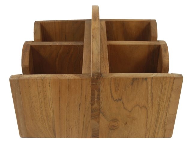 Eude Mok/bekerhouder quattro met handvat 20x21x15cm
