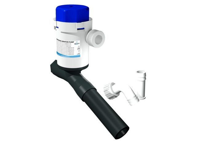 Albin pump marine ΒΊ Aerator pomp twinport 1100gph hoek 24V