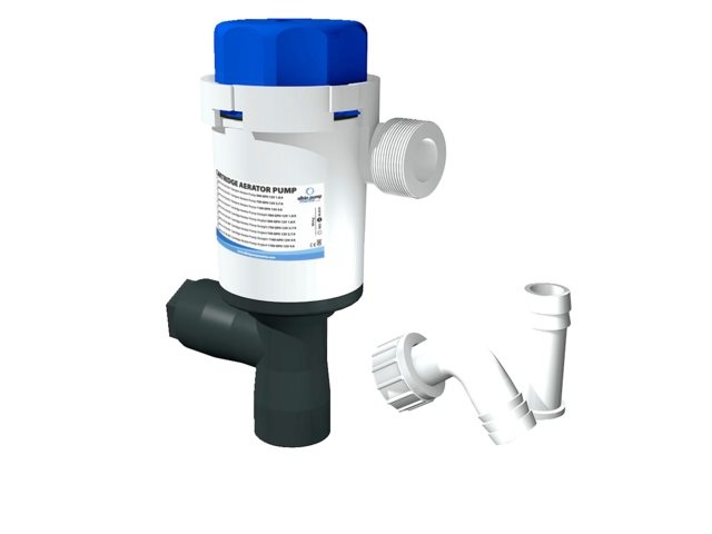 Albin pump marine ΒΊ Aerator pomp twinport 1100gph short stack 12V