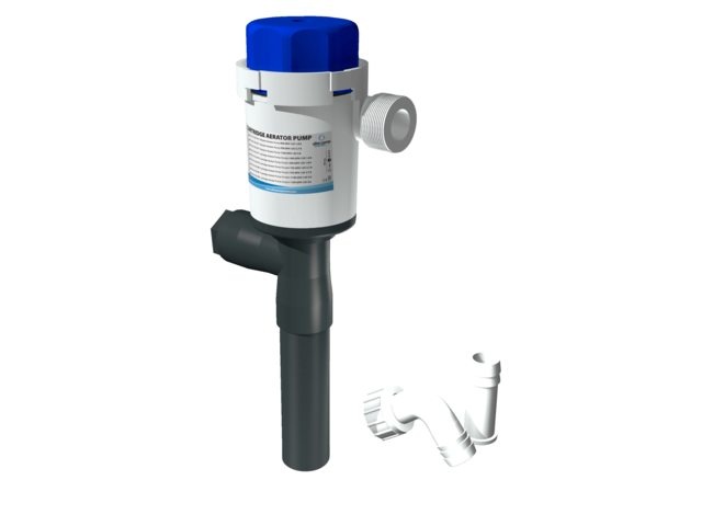 Albin pump marine ΒΊ Aerator pomp twinport 500gph recht 12V