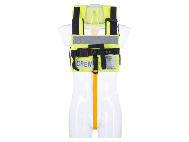 Besto Solas compact crew geel adult 43+ kg geel backstrap + crotch