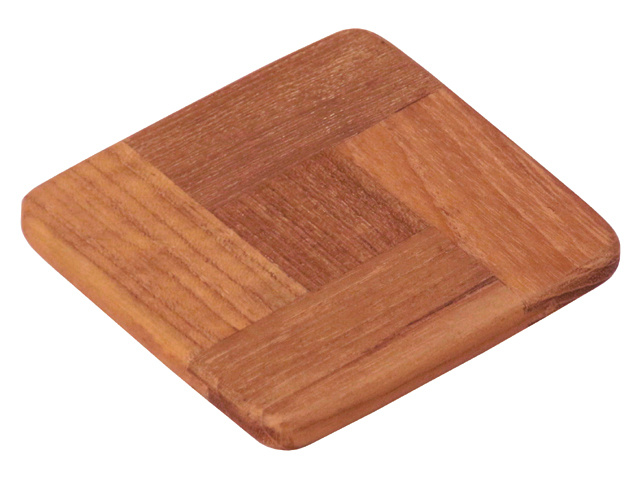 Eude Onderzetter teak 'coaster' (set 4 stuks)