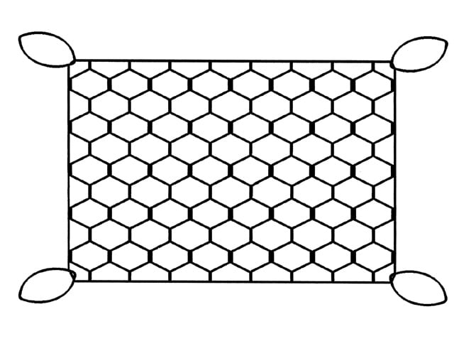 Trem Opbergnet 30x20cm
