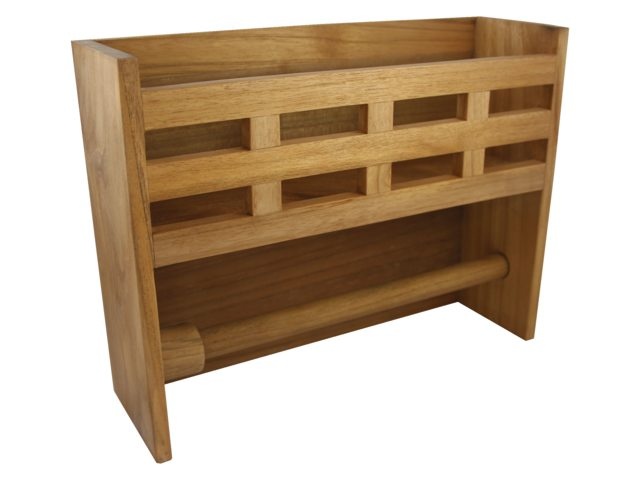 Eude Opbergrek met keukenrolhouder 33x10x25.5cm