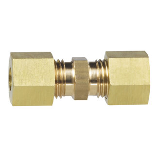 Talamex Rechte messing koppeling 8mm knel x 8mm knel