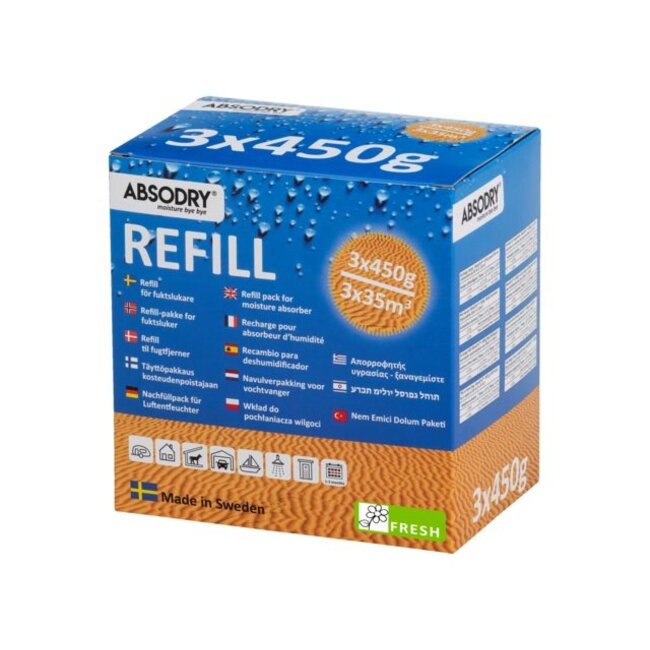 Absodry Refill 3x450gr Fresh
