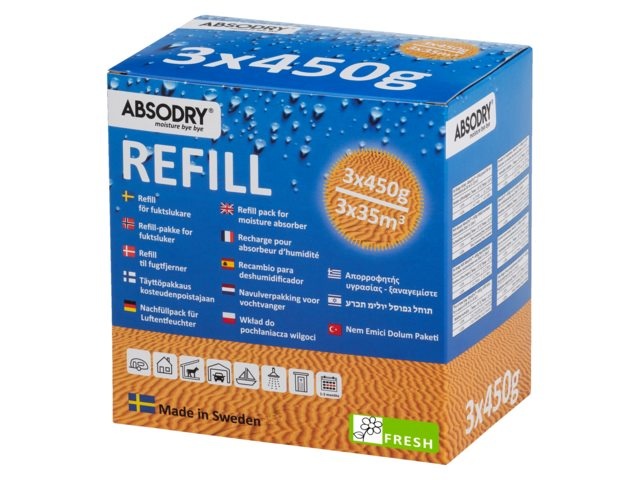 Absodry Refill 3x450gr Fresh
