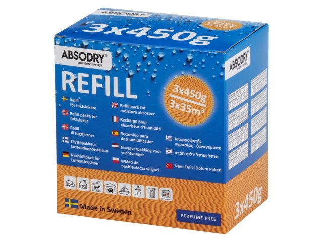Absodry Refill 3x450gr Perfume free