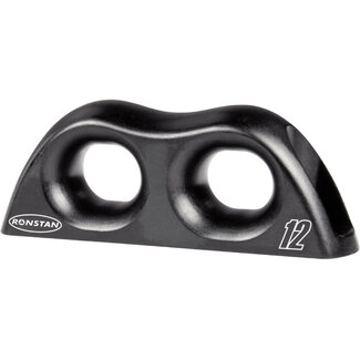 Ronstan RF8092-12 ropeglide fairlead double zwart 12mm