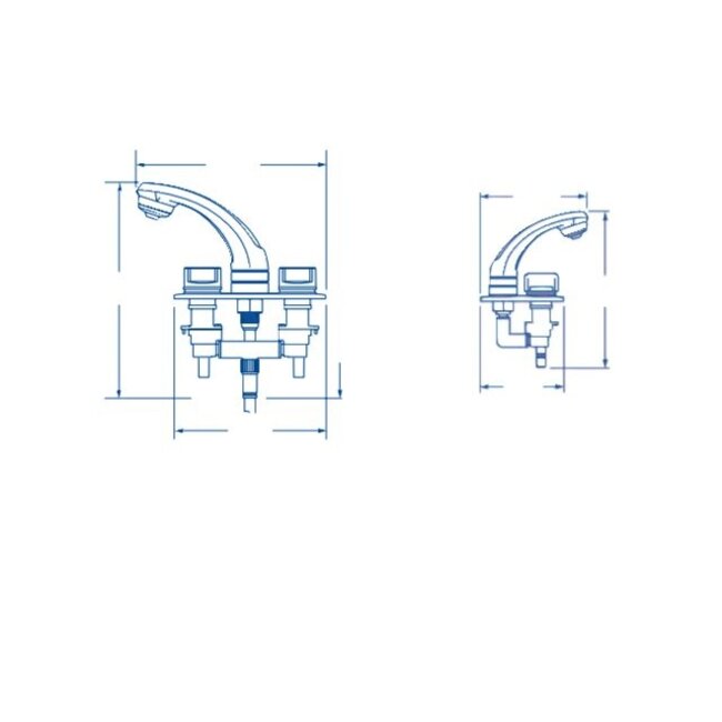 Whale RT2500 Mengkraan / douche met bevestiging
