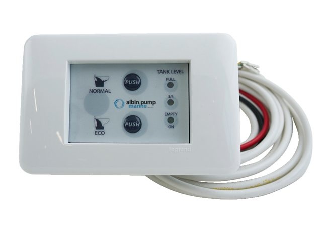 Albin pump marine Schakelpaneel elektrisch ECO flush