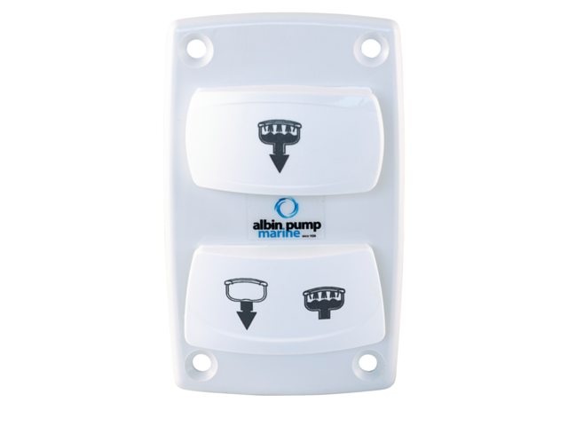 Albin pump marine Schakelpaneel stil elektrisch met rockerswitch