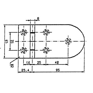 Talamex Scharnier rvs 120.4x65mm 90°