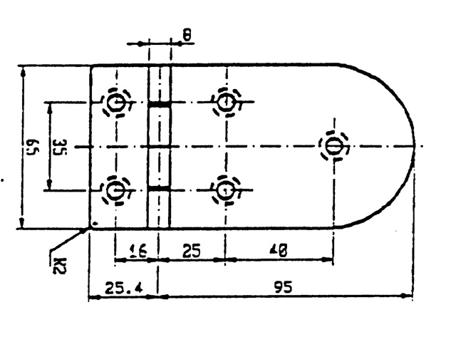 Talamex Scharnier rvs 120.4x65mm 90°