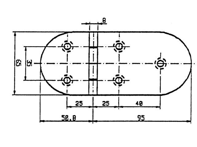 Talamex Scharnier rvs 145.8x65mm 90°
