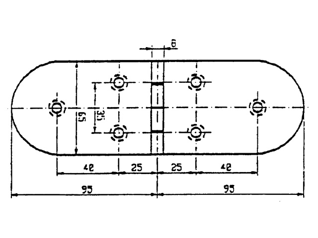 Talamex Scharnier rvs 190x65mm 90°