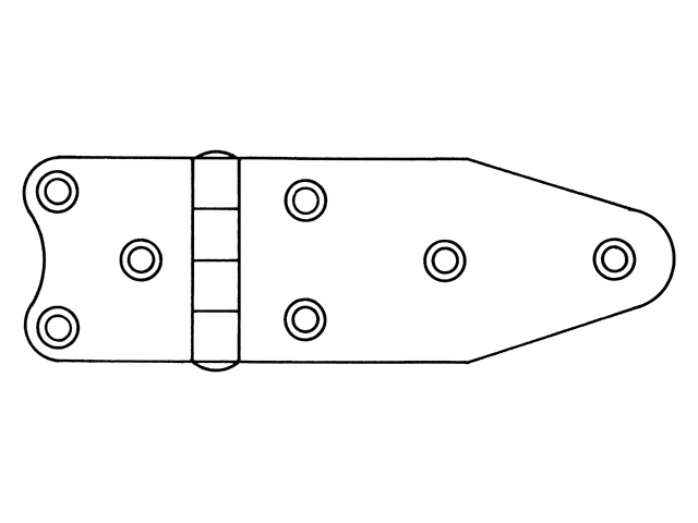 Talamex Scharnier rvs 75x40x2mm