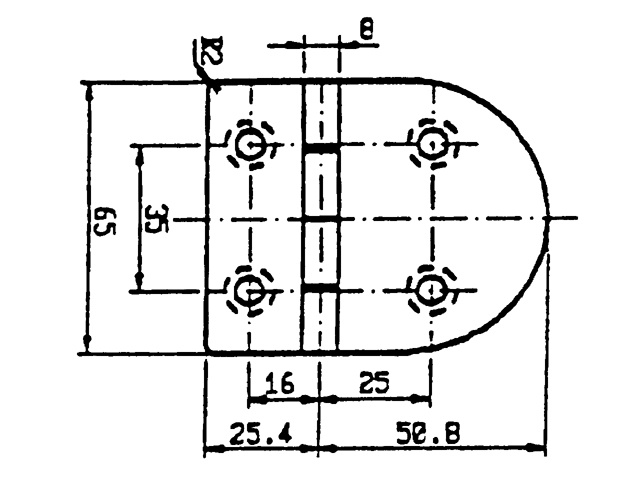 Talamex Scharnier rvs 76.2x65mm 90°